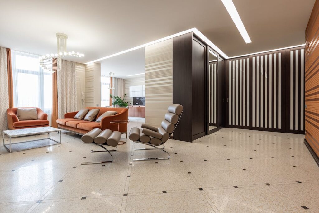 Living room flooring