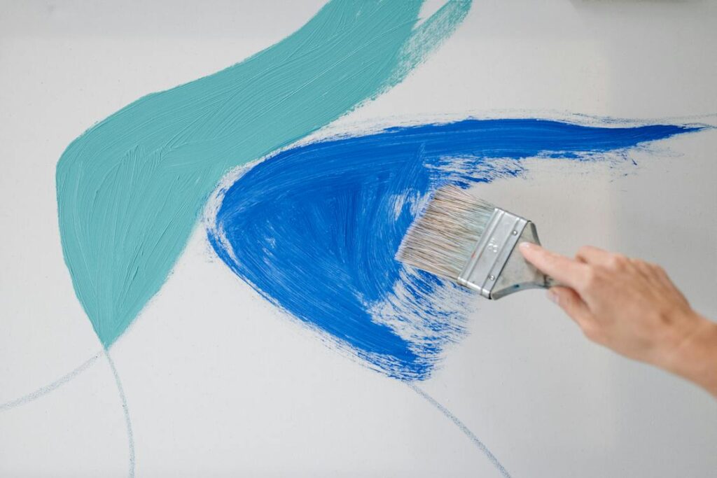 Interior residential painting applied with precision